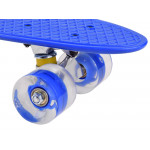 Pennyboard s LED kolieskami – tmavo modrý Pennyboard s LED kolieskami – tmavo modrý